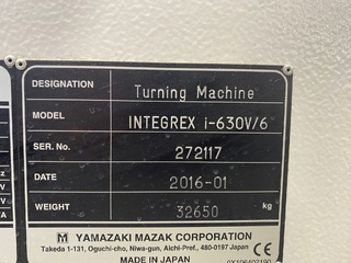 Fresadora Mazak Integrex i 630 V/6-11